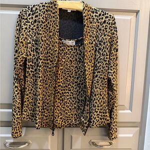 Luxury Black and Gold Leopard Print Shacket